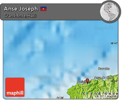 Physical Map of Anse Joseph