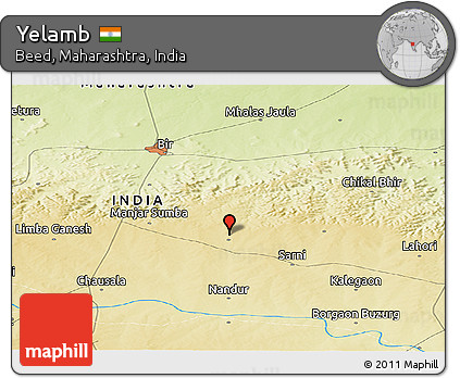 Physical Panoramic Map of Yelamb
