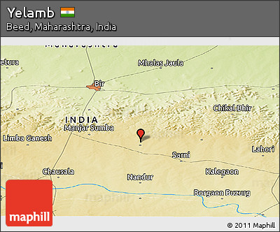 Physical Panoramic Map of Yelamb
