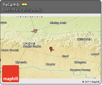 Physical Panoramic Map of Yelamb