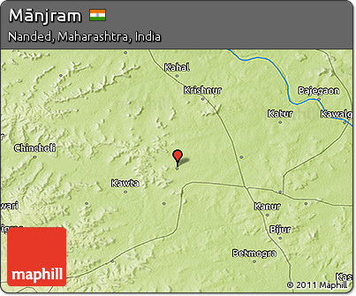 Physical 3D Map of Mānjram