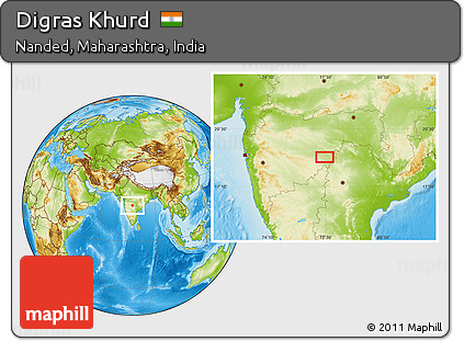 Physical Location Map of Digras Khurd