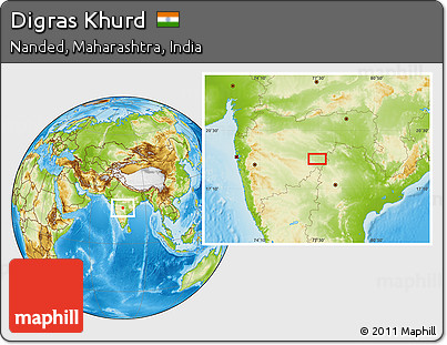 Physical Location Map of Digras Khurd