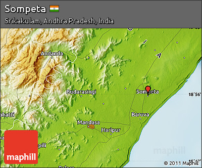 Physical Map of Sompeta