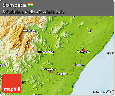 Physical Map of Sompeta