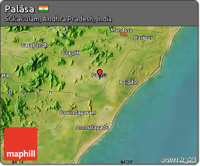 Satellite Map of Palāsa