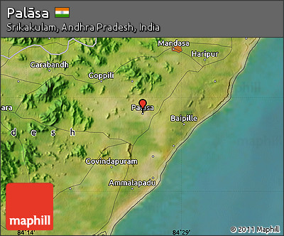 Satellite Map of Palāsa