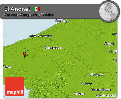 Physical 3D Map of El Anonal