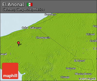 Physical 3D Map of El Anonal