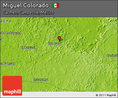 Physical 3D Map of Miguel Colorado
