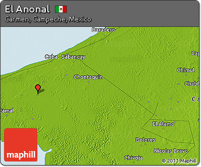 Physical 3D Map of El Anonal