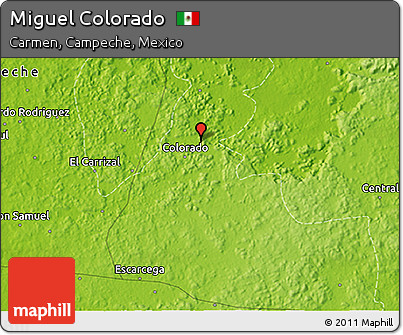 Physical 3D Map of Miguel Colorado