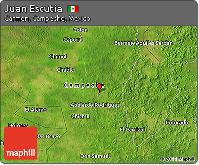 Satellite 3D Map of Juan Escutia