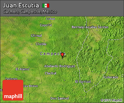 Satellite 3D Map of Juan Escutia
