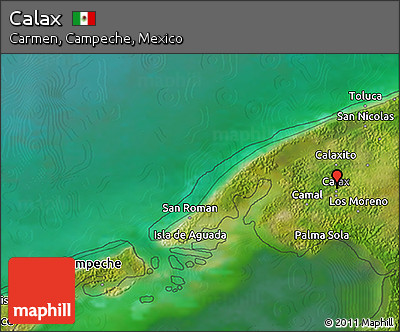 Satellite 3D Map of Calax