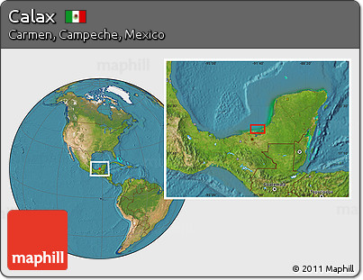 Satellite Location Map of Calax
