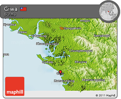 Physical 3D Map of Giwa