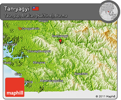 Physical 3D Map of Tan-yagyi