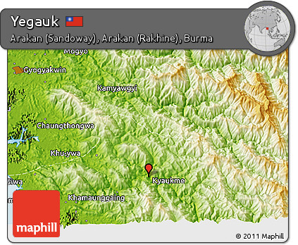 Physical 3D Map of Yegauk