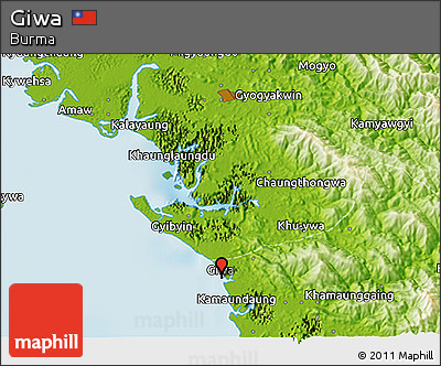 Physical 3D Map of Giwa