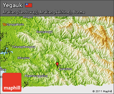 Physical 3D Map of Yegauk