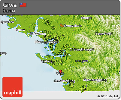 Physical 3D Map of Giwa