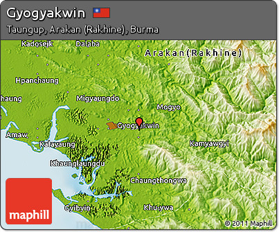 Physical 3D Map of Gyogyakwin