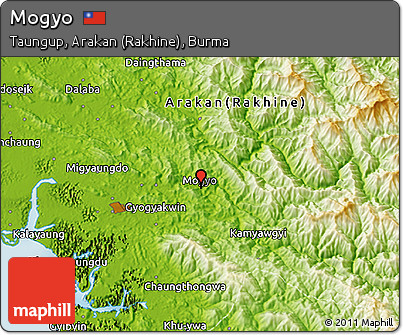 Physical 3D Map of Mogyo
