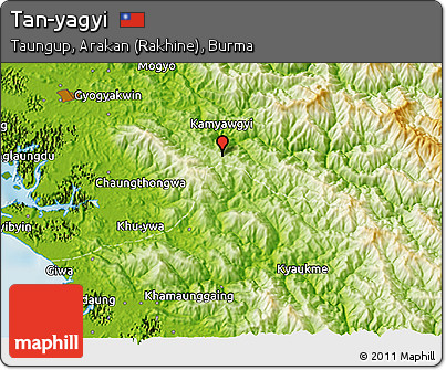 Physical 3D Map of Tan-yagyi