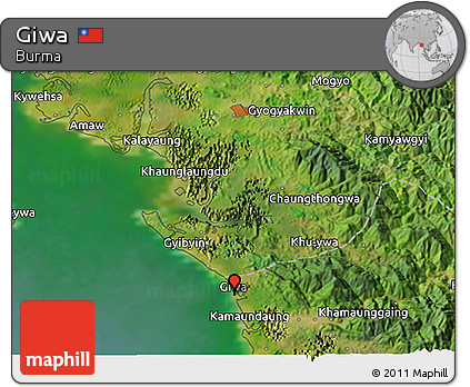 Satellite 3D Map of Giwa