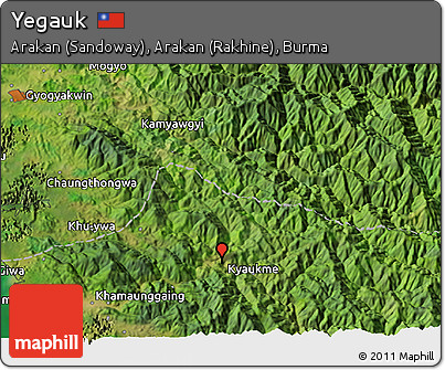 Satellite 3D Map of Yegauk