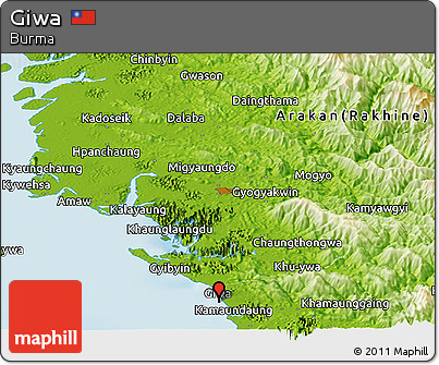 Physical Panoramic Map of Giwa