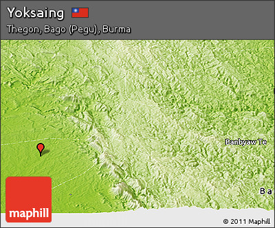 Physical Panoramic Map of Yoksaing