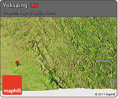 Satellite Panoramic Map of Yoksaing