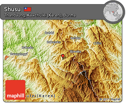 Physical 3D Map of Shusu