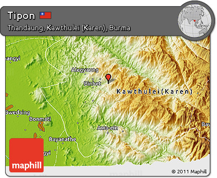 Physical 3D Map of Tipon