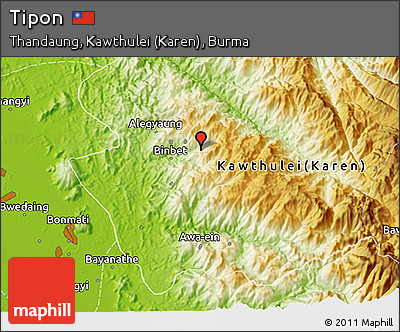 Physical 3D Map of Tipon