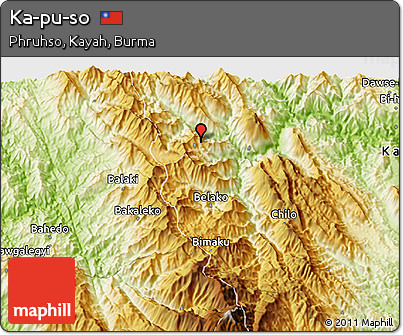 Physical 3D Map of Ka-pu-so