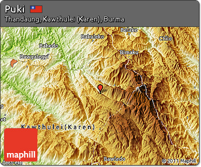 Physical 3D Map of Puki