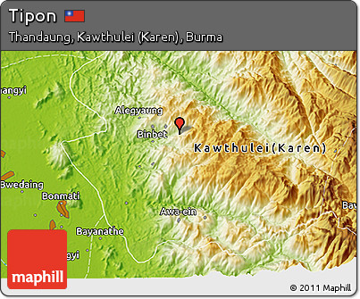 Physical 3D Map of Tipon