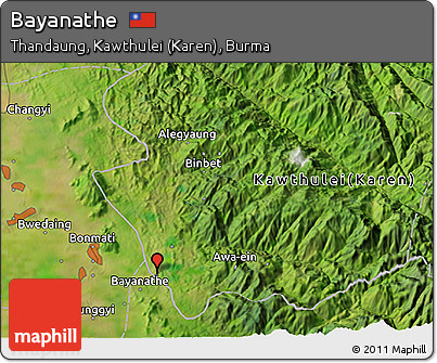 Satellite 3D Map of Bayanathe