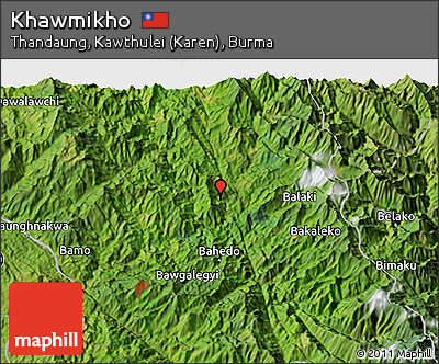 Satellite 3D Map of Khawmikho