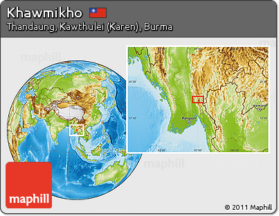 Physical Location Map of Khawmikho