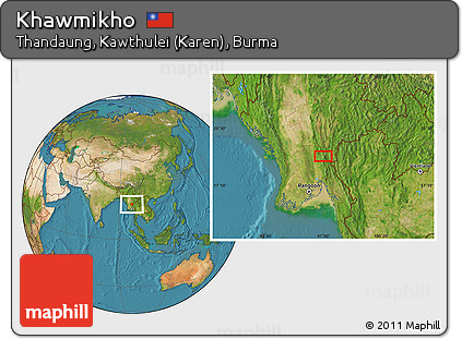 Satellite Location Map of Khawmikho