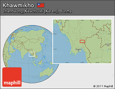 Savanna Style Location Map of Khawmikho