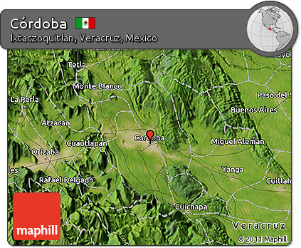 Satellite 3D Map of Córdoba