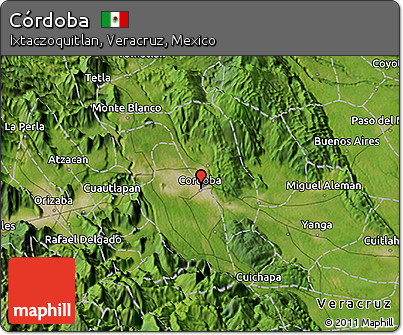 Satellite 3D Map of Córdoba