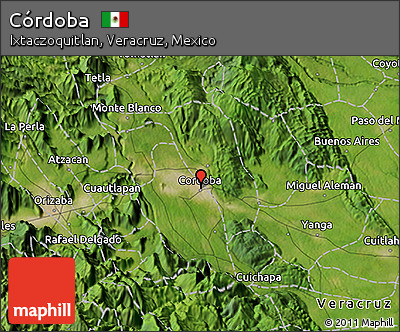 Satellite 3D Map of Córdoba