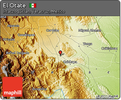 Physical Map of El Otate