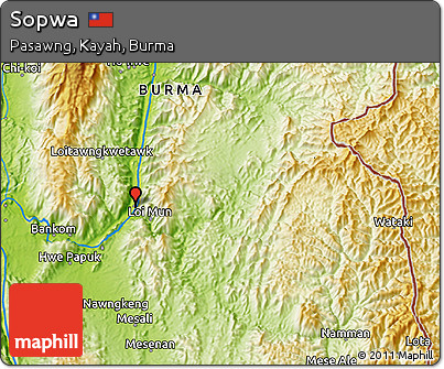 Physical 3D Map of Sopwa